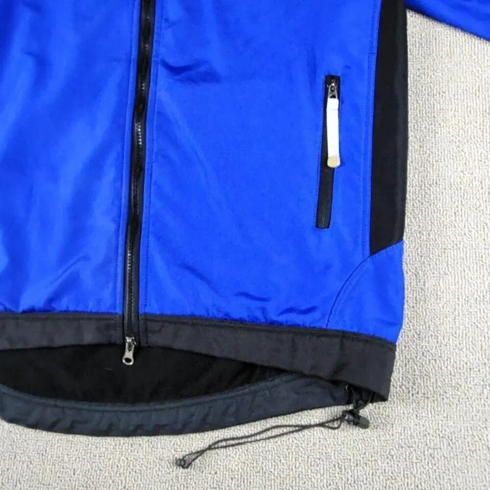 The North Face Jacket Mens Large Blue Black Summit Series Windstopper Softshell